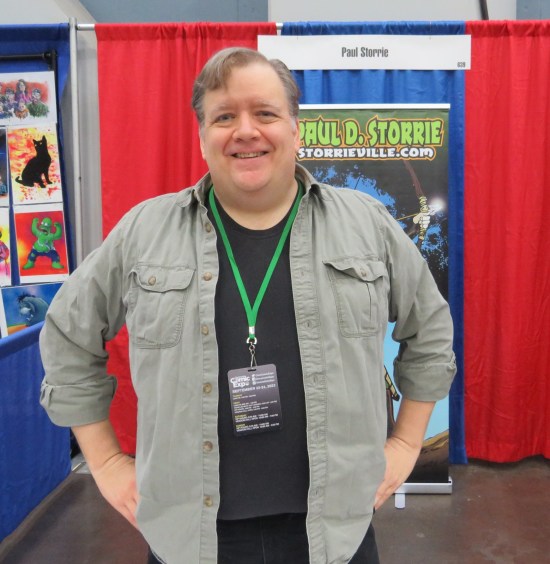 Paul D. Storrie at his booth.