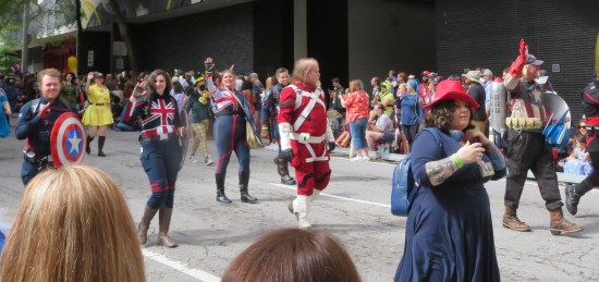costumes: Red Guardian and Captains Carter