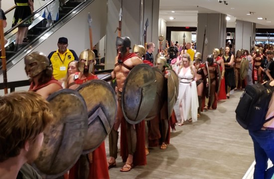 cosplay: more 300 Spartans, plus some of the female characters.