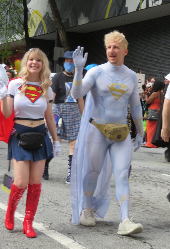 Supergirl and Superman!