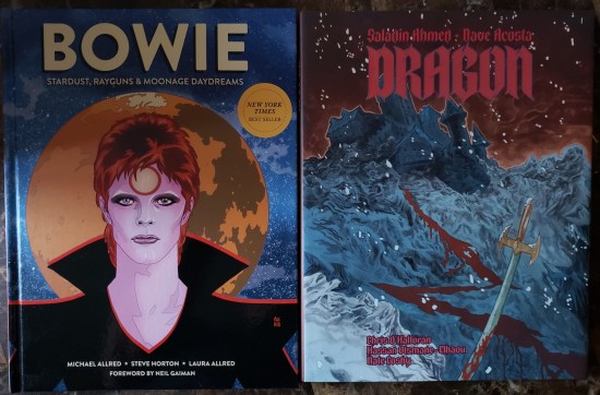 Graphic novels about David Bowie and Dracula, reviewed below.