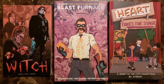 Covers of the other three books reviewed below.