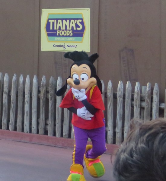 Max cast member stifling laughter.