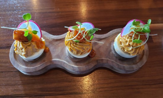 Nashville chicken deviled eggs!