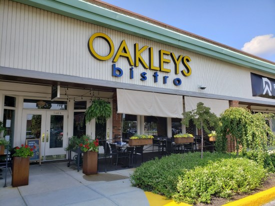 The restaurant's storefront in a strip mall with lots of competition.