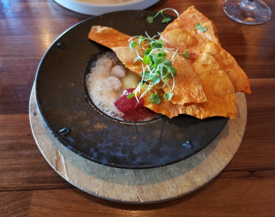 sorta fondue with fancy chips!