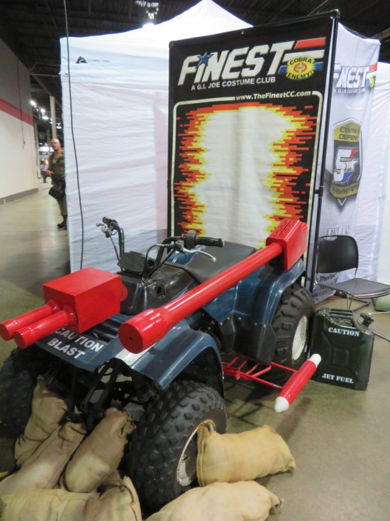 BVlue ATV modeled after an old toy.