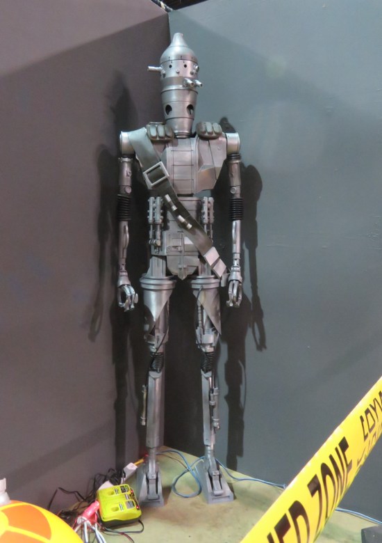 IG-88 statue standing in an otherwise empty corner.