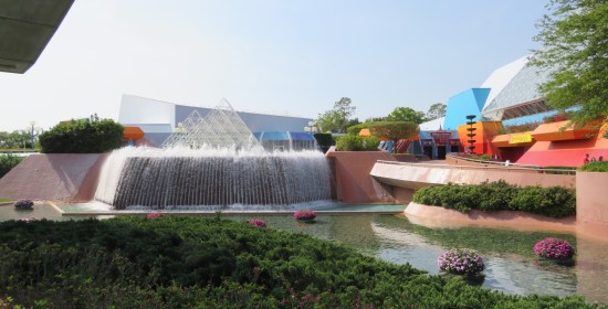 Waterfall adjacent to the Imaginarium.