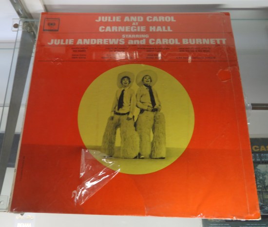Julie Andrews and Carol Burnett on one orange-sleeved LP.