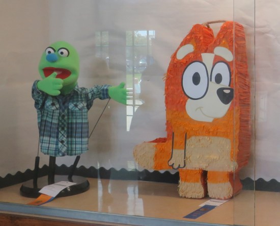 Homemade Muppet and a Bingo pinata!