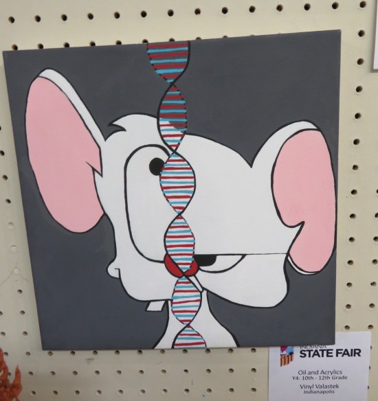 Pinky and the Brain in split-screen halves.