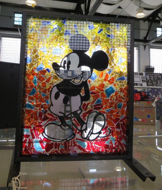 stained glass Mickey Mouse!
