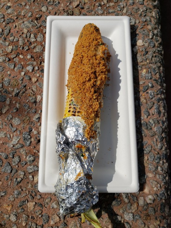 breaded ear of corn.