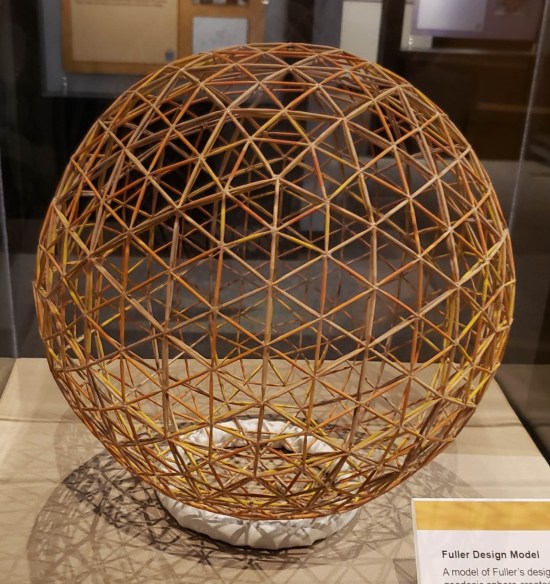 Toothpick sphere that looks like the EPCOT giant ball.