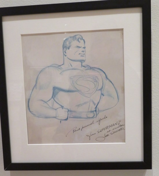Joe Shuster Superman sketch autographed!