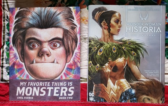 My Favorite Thing is Monsters v.2 and Wonder Woman Historia: The Amazons.