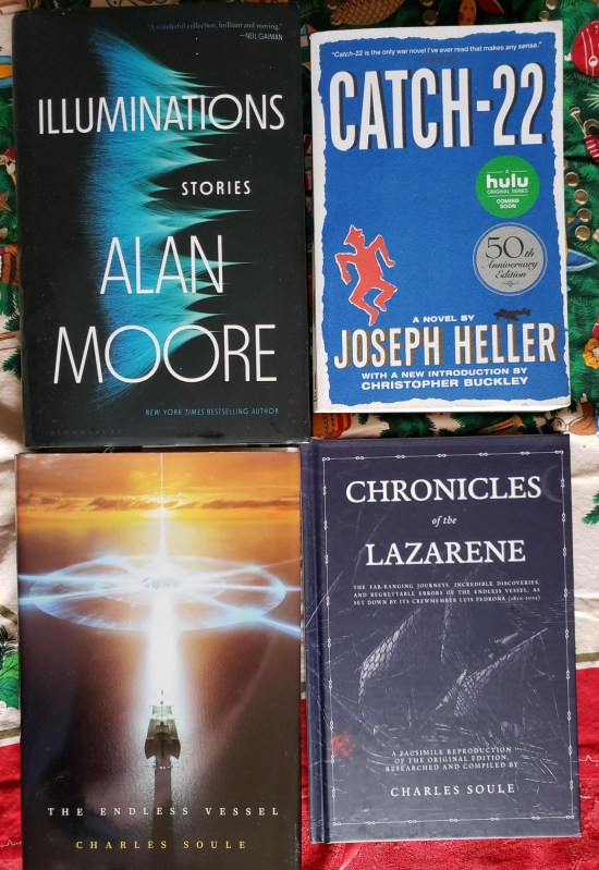 The next four books on our list, all hardcover novels.