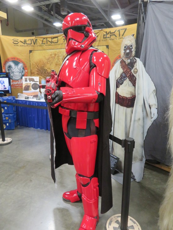 costume: Stormtrooper but all red.