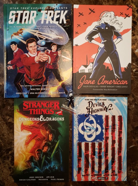 Four books by each of the four folks I just talked about.