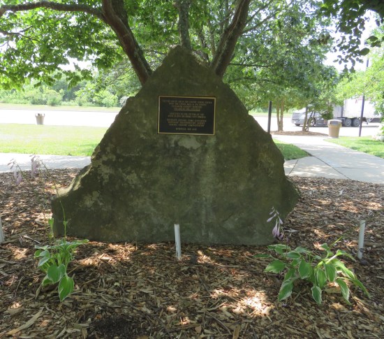 Memorial rock to 1995 Oklahoma City bombing, which quotes Elizabeth Barrett Browning's poem ""The Cry of the Children": "But the child's sob in the silence curses deeper than the strong man in his wrath."