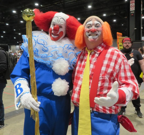 Bozo the Clown and Cookie cosplayers!