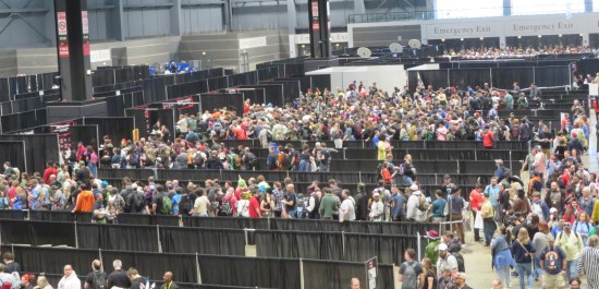 Convention center lines super full