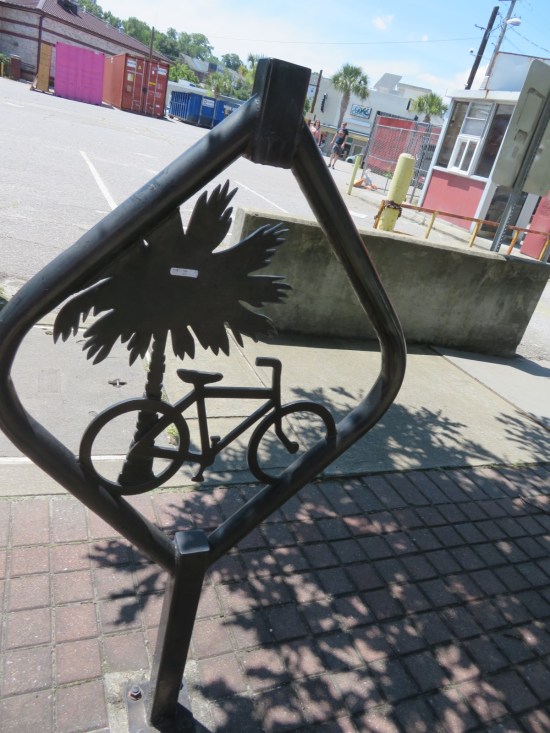 tropical bicycle rack!