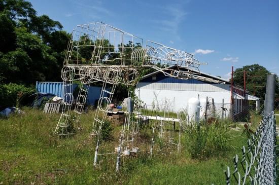 Same wire AT-AT, shot from other side. Distillery is about thirty feet behind it