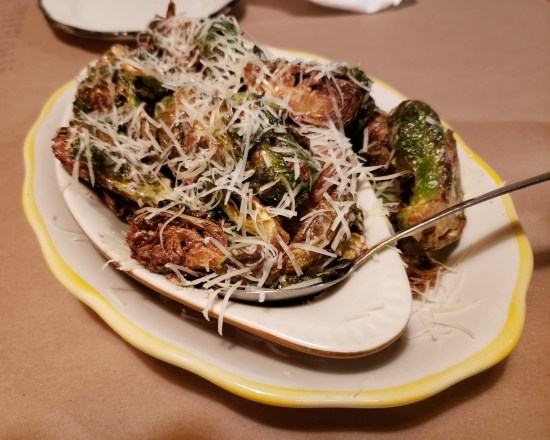 serving dish of food in caption