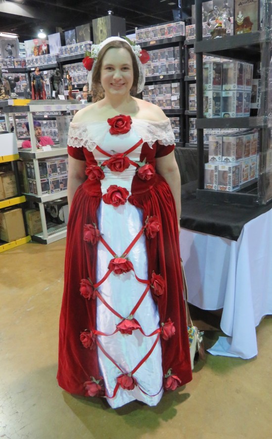 Rose Dress cosplayer.