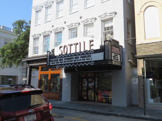 Sottile theater with marquee reading "Welcome New Students and Families!"