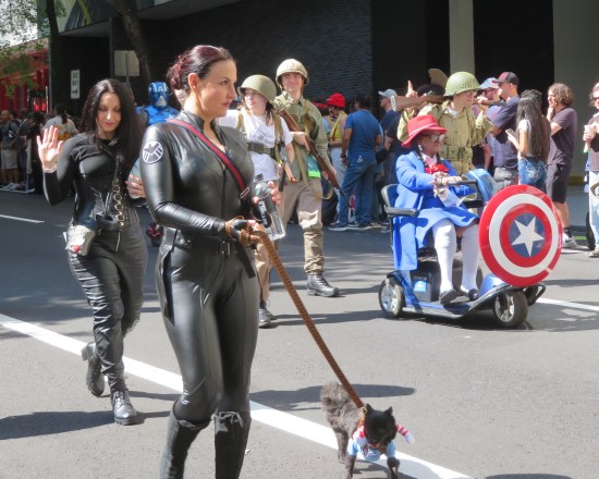 Black Widows and Peggy Carter costumes!