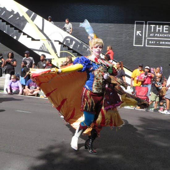 Kefka costume, accurately clownish.