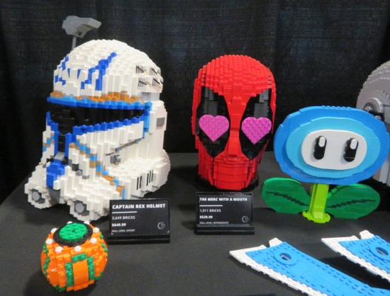 Lego creations, refer to caption.