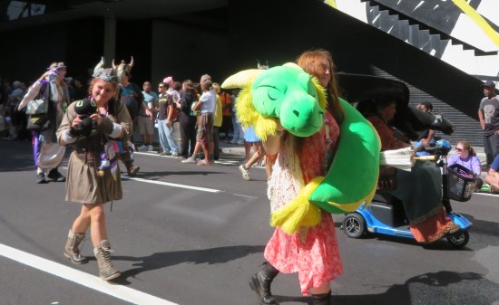 Ruffnut and stuffed dragon keeper costumes