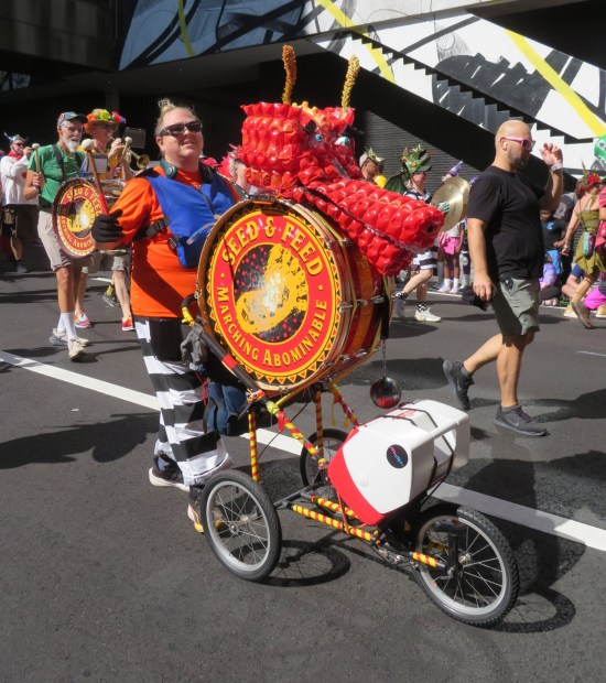 Seed & Feed drum dragon with band logo!