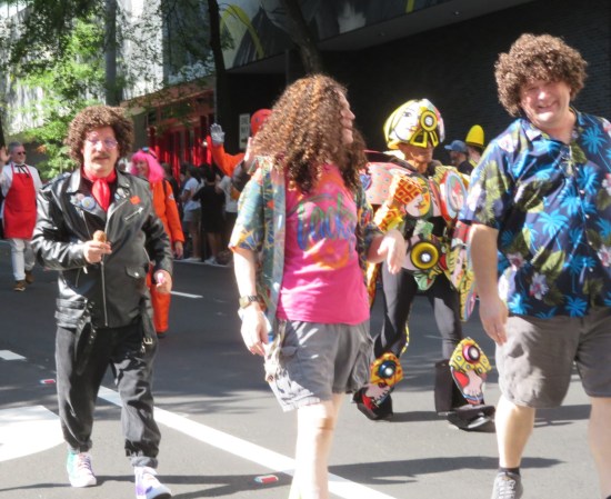 three Weird Al cosplayers.