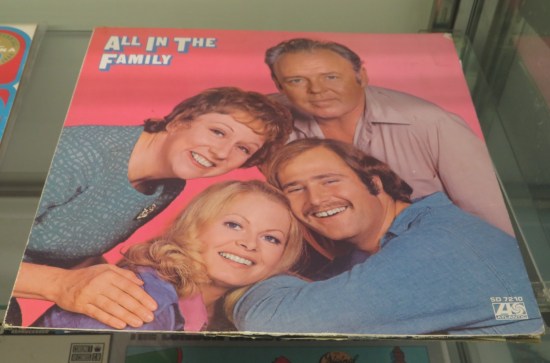 All in the Family record with the four original cast members on the cover, all smiling out of character.