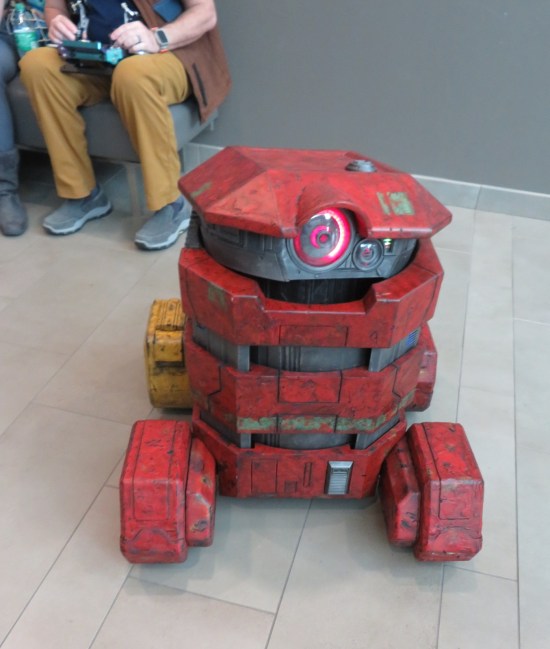 Homemade remote-control B2EMO droid.