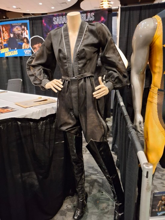 Ursa costume on display at con.