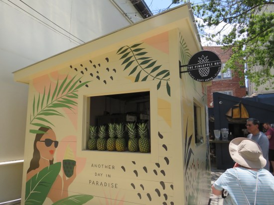 Pineapple Hut outdoor refreshment stand.