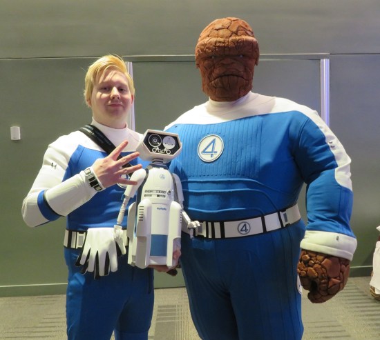 Human Torch and Thing costumes.