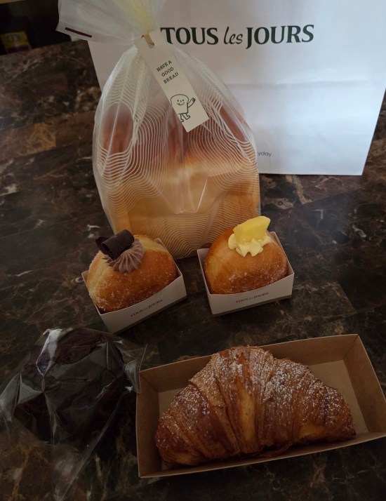 Snacks on our table, refer to caption.