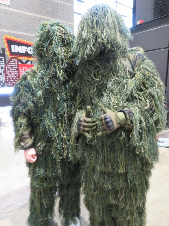 camouflage soldiers at comic con
