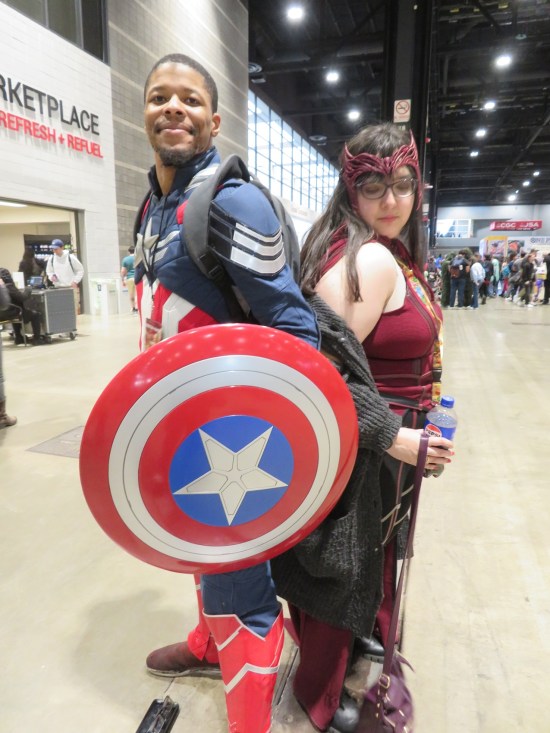 cosplay: Captain America and Scarlet Witch!