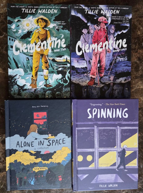 Tillie Walden 4 books, refer to next few paragraphs.