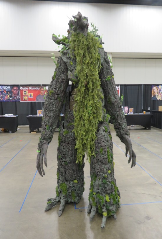 Treebeard costume on stilts.