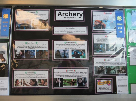Poster with lots of pop-culture archers rated on how realistic their bow-and-arrow handling is.