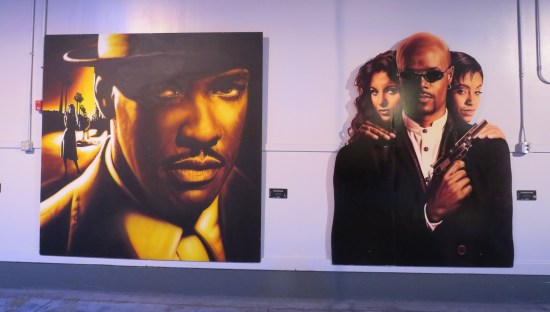 Painted replicas of actors listed in caption.